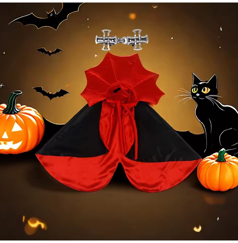Costume Vampire Halloween pour Chat