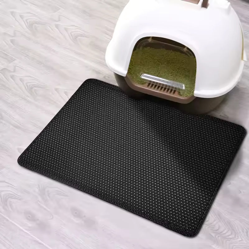 Tapis de Litière pour Chat – Double Couche Imperméable