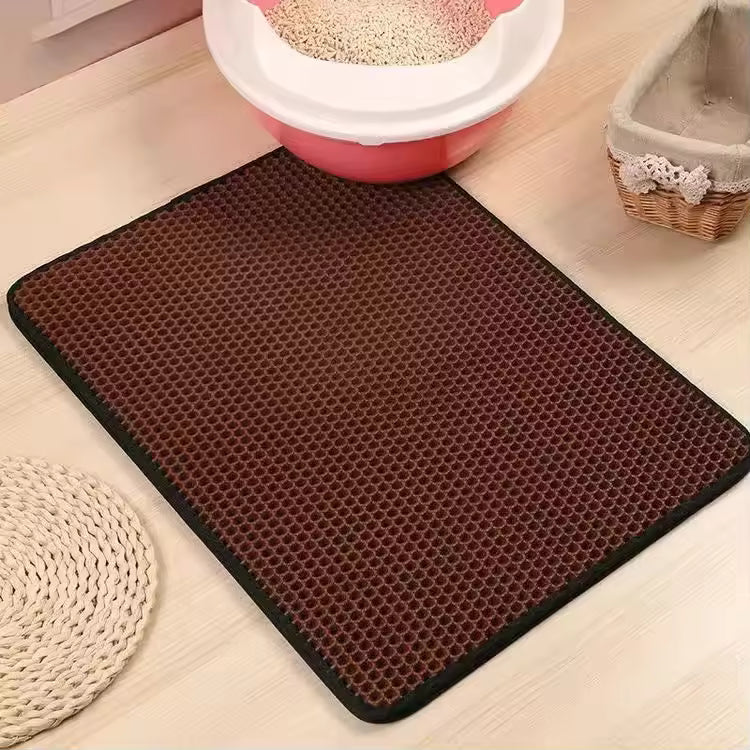 Tapis de Litière pour Chat – Double Couche Imperméable