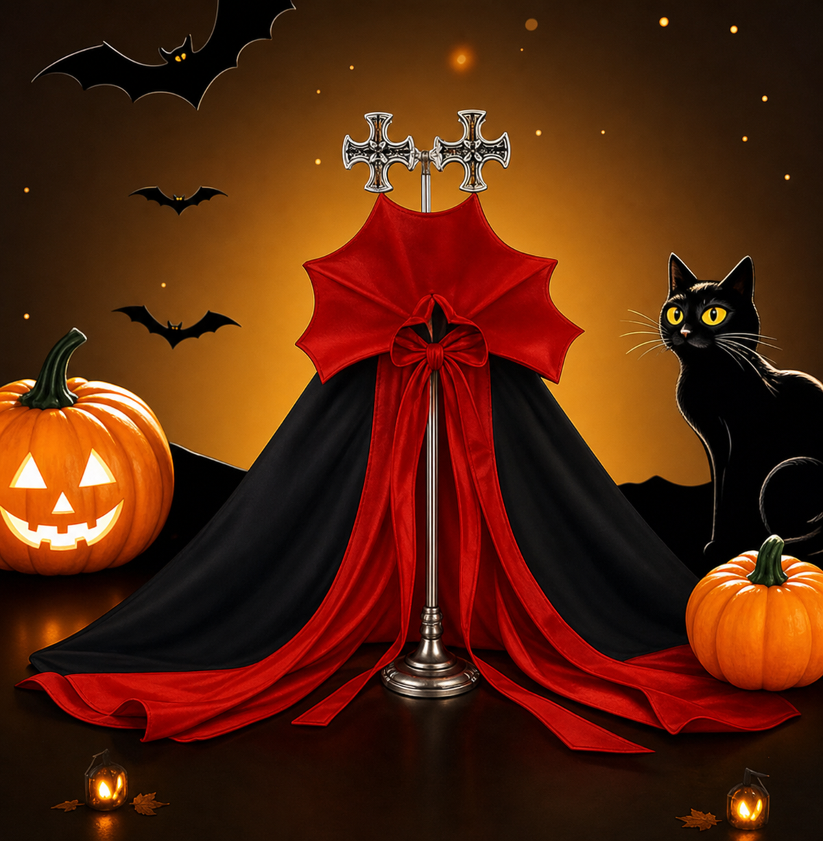 Costume Vampire Halloween pour Chat