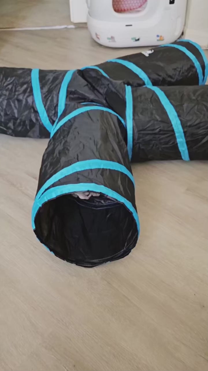 Tunnel Pliable pour Chat – Jouet Interactif avec Balles